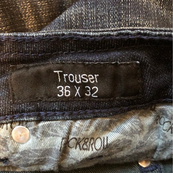 NWT Rock & Roll Cowgirl Trousers 36x32 - Picture 4 of 4